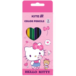 Олівці кольорові Kite Hello Kitty двосторонні, 12 шт. 24 кольори (HK25-054-1)