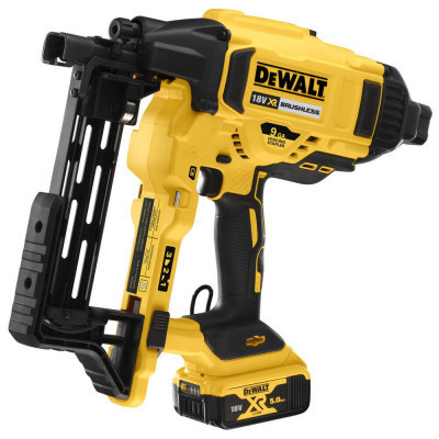 Степлер будівельний DeWALT 18В XR Li-Ion, 2x5Ah, діаметр/довжина скоби 4/50 мм (DCFS950P2)