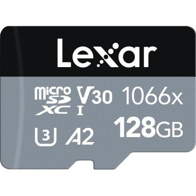 Карта пам&#039;яті Lexar 128GB microSDXC class 10 UHS-I 1066x Silver (LMS1066128G-BNANG)