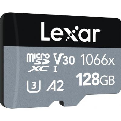 Карта пам&#039;яті Lexar 128GB microSDXC class 10 UHS-I 1066x Silver (LMS1066128G-BNANG)