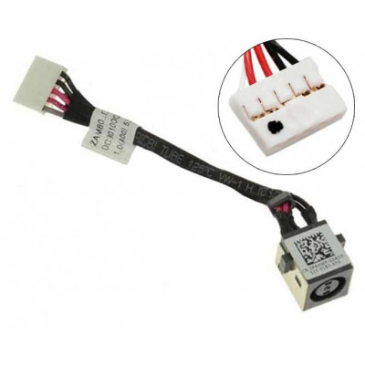 Роз&#039;єм живлення ноутбука з кабелем Dell PJ726 (7.4mm x 5.0mm + center pin), 5-pin (A49106)