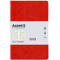 Тижневик Axent датований 2025 Partner City Soft 145х210 мм, червоний (8821-25-03-A)