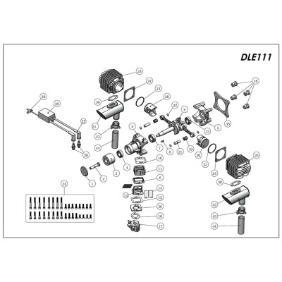 Двигун для дрона DLE 111 (DLE 111)