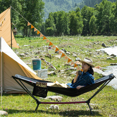 Гамак Naturehike Outdoor Folding Hammock NH20JJ011 300D Oxford Black (6927595747834)