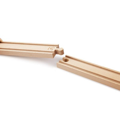 Залізниця Hape Набір для залізниці довгі прямі рейки 4 шт (E3779)