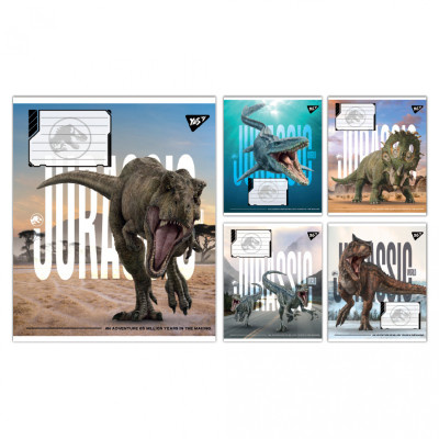 Зошит Yes JURASSIC WORLD ALIVE А5 24 аркушів клітинка (767682)