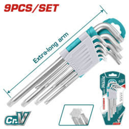 Ключ Total THT106391 Torx подовжений, T10-T50, 9шт. (THT106391)