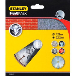 Диск пильний Stanley алмазний 125x22.2 бетон/цегла сегментований (STA38107)