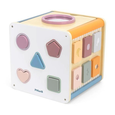 Розвиваюча іграшка Viga Toys Бізікуб дерев&#039;яний PolarB 8 в 1 (44098)