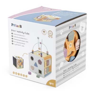 Розвиваюча іграшка Viga Toys Бізікуб дерев&#039;яний PolarB 8 в 1 (44098)