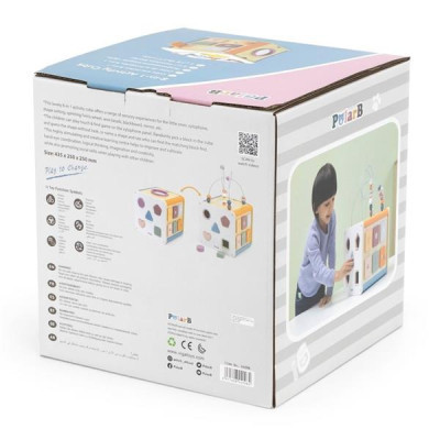 Розвиваюча іграшка Viga Toys Бізікуб дерев&#039;яний PolarB 8 в 1 (44098)