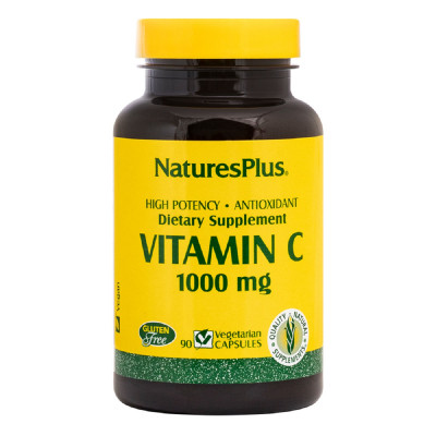 Вітамін Natures Plus Вітамін C, Vitamin C, 1000 мг, Nature&#039;s Plus, 90 вегетаріанс (NTP2312)