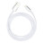 Дата кабель USB 2.0 AM to Lightning 1m nylon silver Vinga (VCPDCLNB1S)