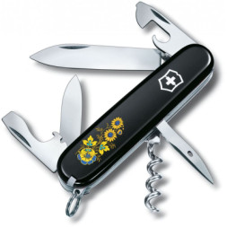 Ніж Victorinox Spartan Ukraine Black &quot;Квіти&quot; (1.3603.3_T1050u)