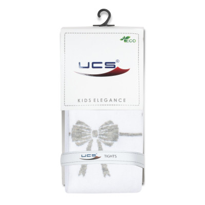 Колготки дитячі UCS Socks з бантом (M0C0301-1441-11G-white)