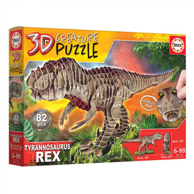 Пазл Educa 3D T-REX 82 елементів (6337222)