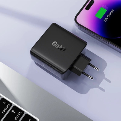 Зарядний пристрій Acefast 4xUSB 100W (3xUSB-C+USB-A) Gan A94 Fast Charger Black (6974316283133)