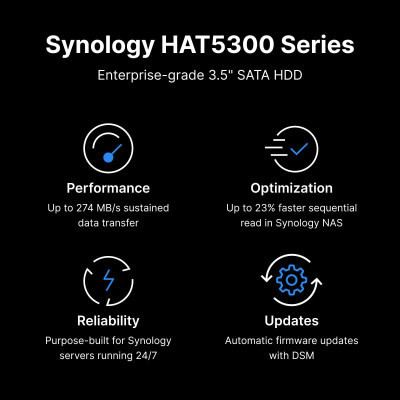 Жорсткий диск для сервера Synology 3.5&quot; 4TБ SATA 7200 (HAT5300-4T)