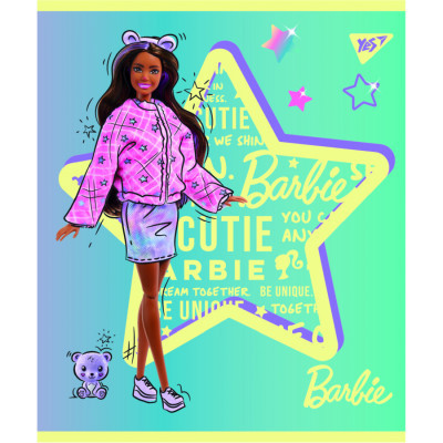 Зошит Yes А5 Barbie 12 аркушів лінія (766803)
