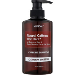 Шампунь Kundal Natural Caffeine &amp; Intensive Scalp Care Shampoo Cherry Blossom 500 мл (8809568745772)
