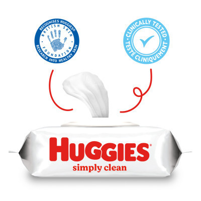 Дитячі вологі серветки Huggies Simply Clean 72 шт (5029053582238)