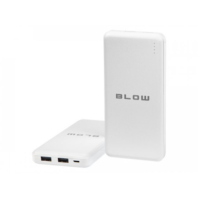 Батарея універсальна Blow 20000mAh, inp:Micro-USB(5V/2A), out:USB-A*2(5V/2,4A max), white (PB20C)