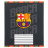 Зошит Kite FC Barcelona, 12 аркушів, клітинка (BC25-232)