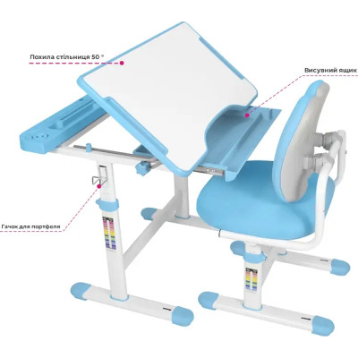 Парта зі стільцем Cubby Vivo Blue