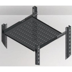 Полка 19&quot; 1U глиб. 450-540мм, RAL 9005 Mirsan (MR.HRM1U45.01)
