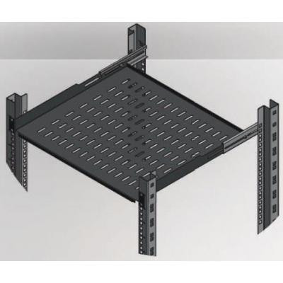 Полка 19&quot; 1U глиб. 450-540мм, RAL 9005 Mirsan (MR.HRM1U45.01)
