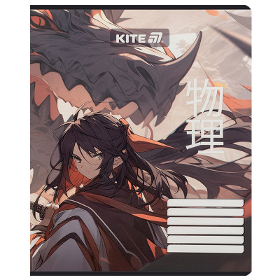 Зошит Kite Anime, 18 аркушів, лінія (K25-237-1)