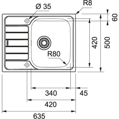 Мийка кухонна Franke Spark SKL 611-63/101.0598.808 (101.0598.808)