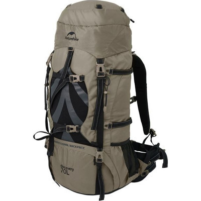 Рюкзак туристичний Naturehike NH70B070-B 70 л + 5 л світло-коричневий (6975641887461)