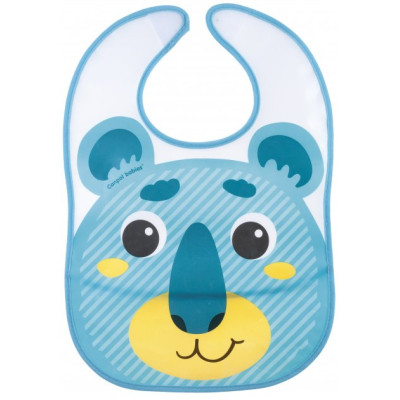 Слинявчик Canpol babies Hello Little пластмасовий з кишенькою Бірюзовий (9/232_tur)