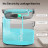 Універсальний посуд для тварин Uahpet Поїлка Glow Wireless Pet Fountain (UYSJ05QD)