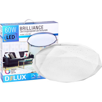 Світильник Delux LCS-003 Brilliance 60W 3000/6000K+пульт (90021359)