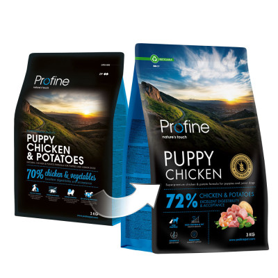 Сухий корм для собак Profine Puppy Chicken and Potatoes для цуценят та юніорів всіх порід 3 кг (8595602569946)