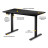 Комп&#039;ютерний стіл Mealux PowerDesk Lite Black з електрорегулюванням висоти (EVO-201 Lite B/B)