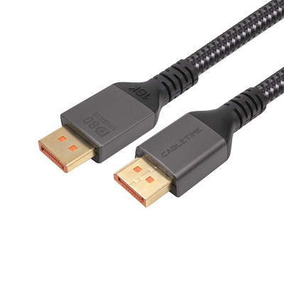 Кабель мультимедійний DisplayPort to DisplayPort 2.0m V2.1 Cabletime (CA914241)