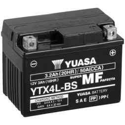 Акумулятор автомобільний Yuasa 12V 3Ah MF VRLA Battery AGM (YTX4L-BS)
