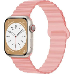 Ремінець до смарт-годинника Drobak Silicone Magnetic Link для Apple Watch All Series 38/40/41mm Pink sand (898921)