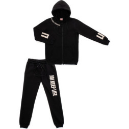 Спортивний костюм дитячий Joi флісовий (H-208-140G-black)