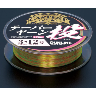 Волосінь Sunline Castest Tapered 170m конусна 0.235-0.570mm 4.0kg (1658.10.54)