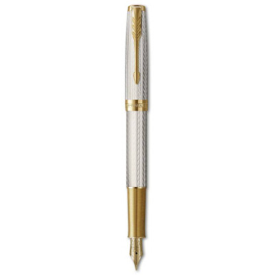Ручка пір&#039;яна Parker SONNET 17 Silver Mistral GT  FP18 F (88 611)
