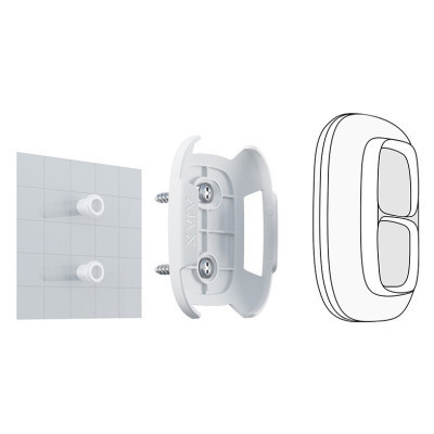 Аксесуар для охоронних систем Ajax DoubleButton Holder біла