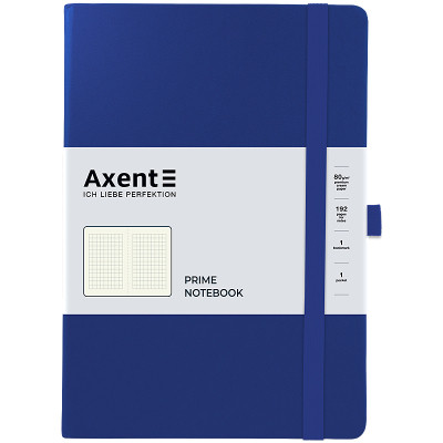 Книга записна Axent Partner Prime 145x210 мм 96 аркушів, клітинка синя (8305-38-A)