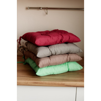 Подушка на стілець Прованс Фібра зелена 40х40 см (4823093446991)