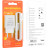 Зарядний пристрій BOROFONE BA68A Glacier USB + cable USB to USB-C 10.5W White (6974443385731)