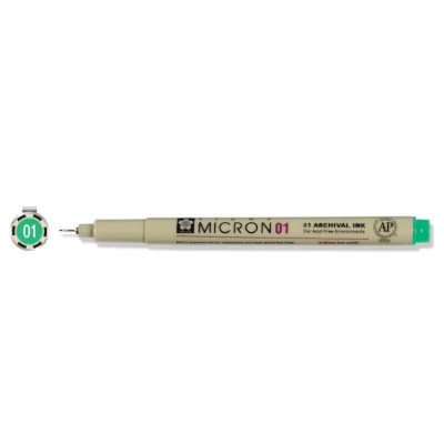 Лайнер Sakura Pigma Micron (0.1) 0,25 мм Зелений (084511306349)