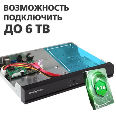 Реєстратор для відеоспостереження Greenvision GV-N-S002/32